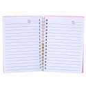 Notatnik W Linie Holograficzne Łuski Różowy A6 80 Kartek