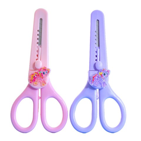 Nożyczki Dziecięce Z Osłonką Ozdobny Konik Mix 14cm