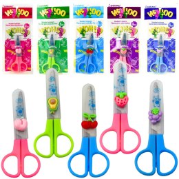 Nożyczki Szkolne Oburęczne Z Nakładką Zabezpieczającą Mix 12cm