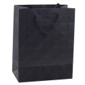 Torba Prezentowa Elegancka Tłoczone Kwadraty 23 x 18 x 10,5 cm
