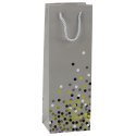 Torba Prezentowa Na Butelkę Wino W Kropki 36 x 12 x 9cm