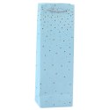 Torba Prezentowa Na Wino Butelkę Papierowa Złote Kropki 35 x 12 x 9 cm