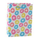 Torba Prezentowa Serca Gwiazdki Kropki Paski Kolorowe 23 x 18 x 10,5 cm