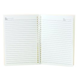 Zeszyt Notatnik W Linie Kot Jednorożec Różowe Wzory Biały A5 60 Kartek